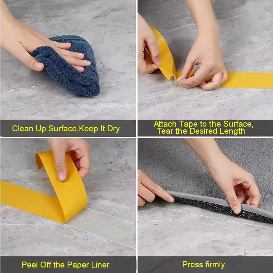 Super Thin Strong Fixation Double Sided Adhesive Tape Heavy Duty Translucent Mesh Waterproof Traceless Powerful Grid Carpet Tape